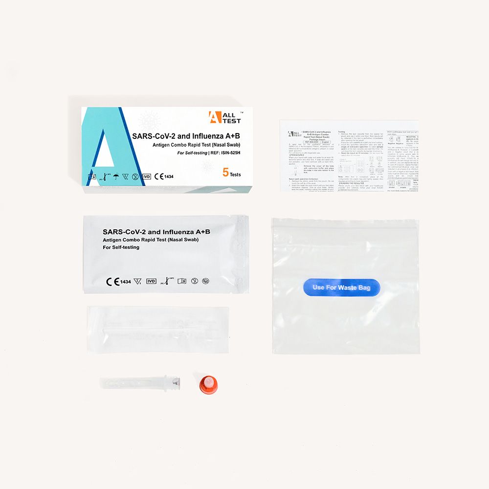 3 in 1 Kombinationstest - Covid-19 & Influenza A+B Antigen 5 St Test