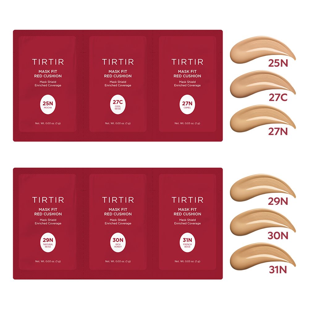 TIRTIR Mask Fit Red Cushion 6 Colors kit 25N-31N