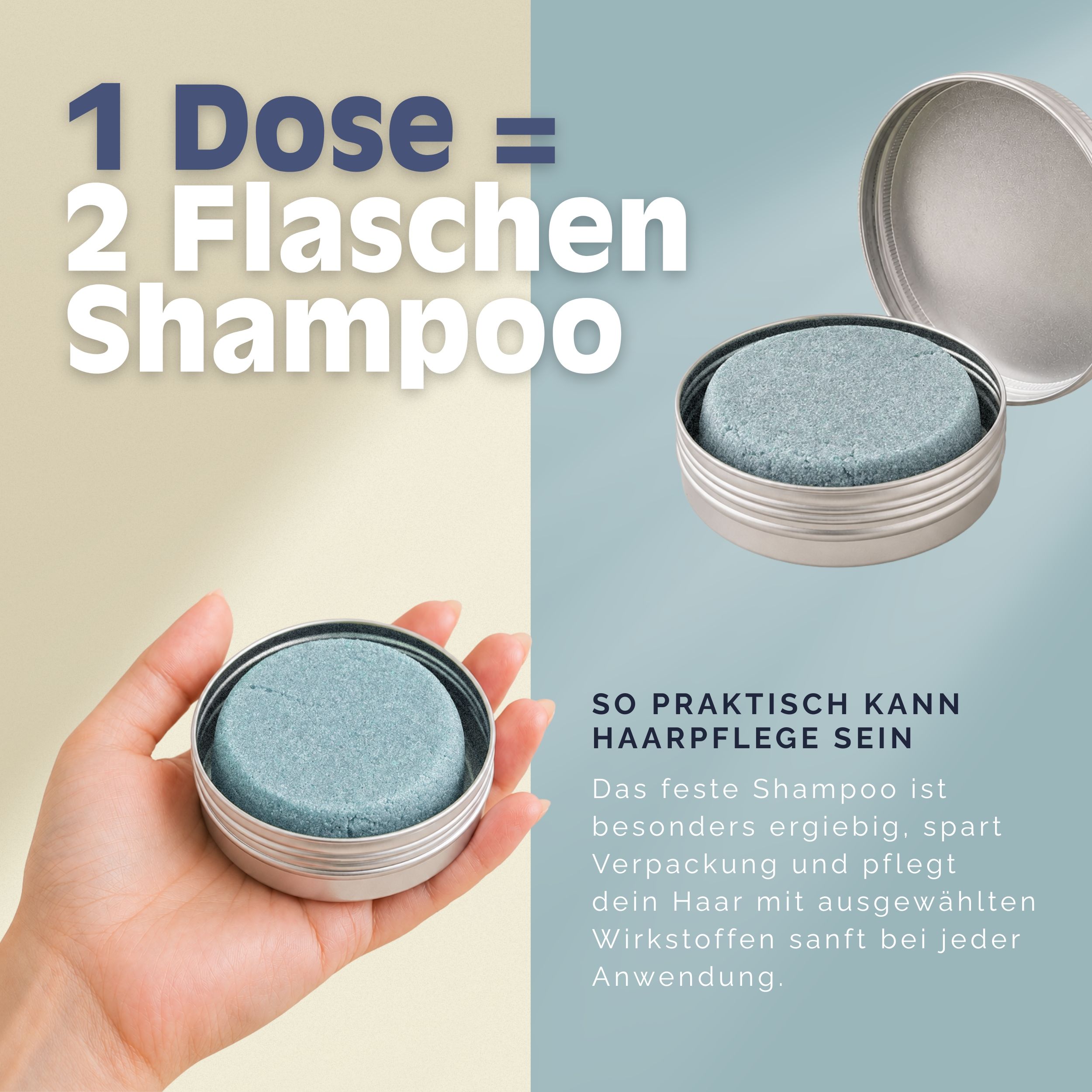 VitalizeNature Ocean Therapy Shampoo Bar – Algenextrakte & Olivenöl