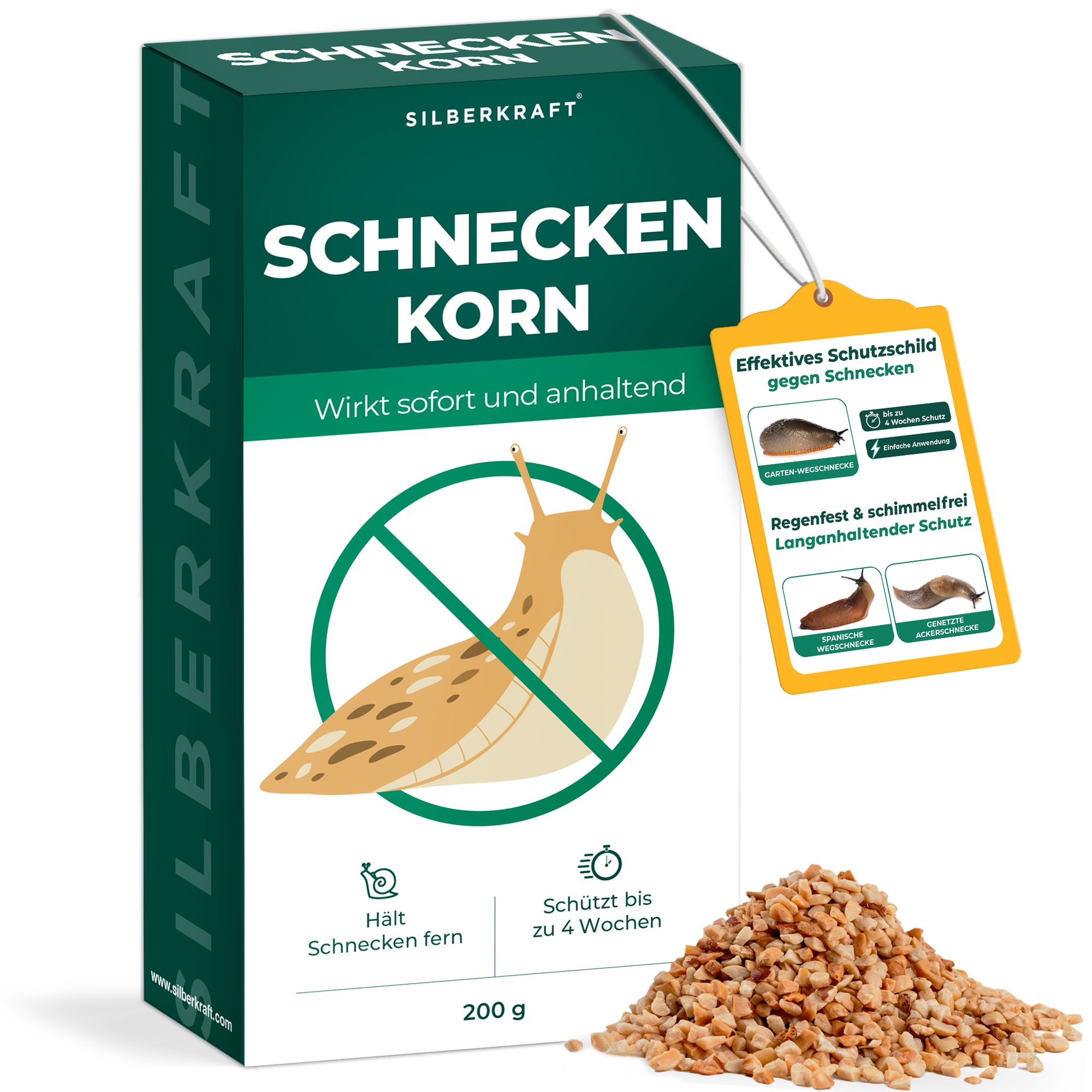SILBERKRAFT Schneckenkorn gegen Schnecken