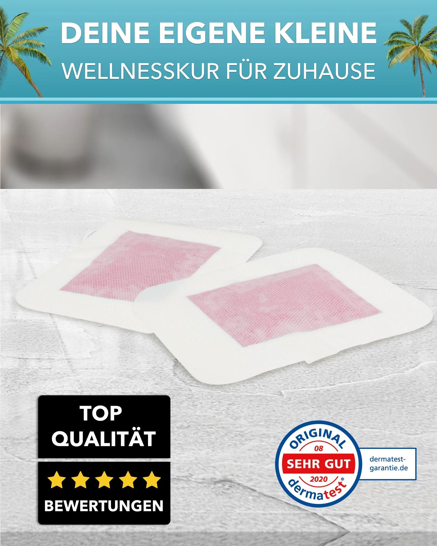 Summer Foot - Fußpads mit Rosenöl (für 10 Anwendungen)