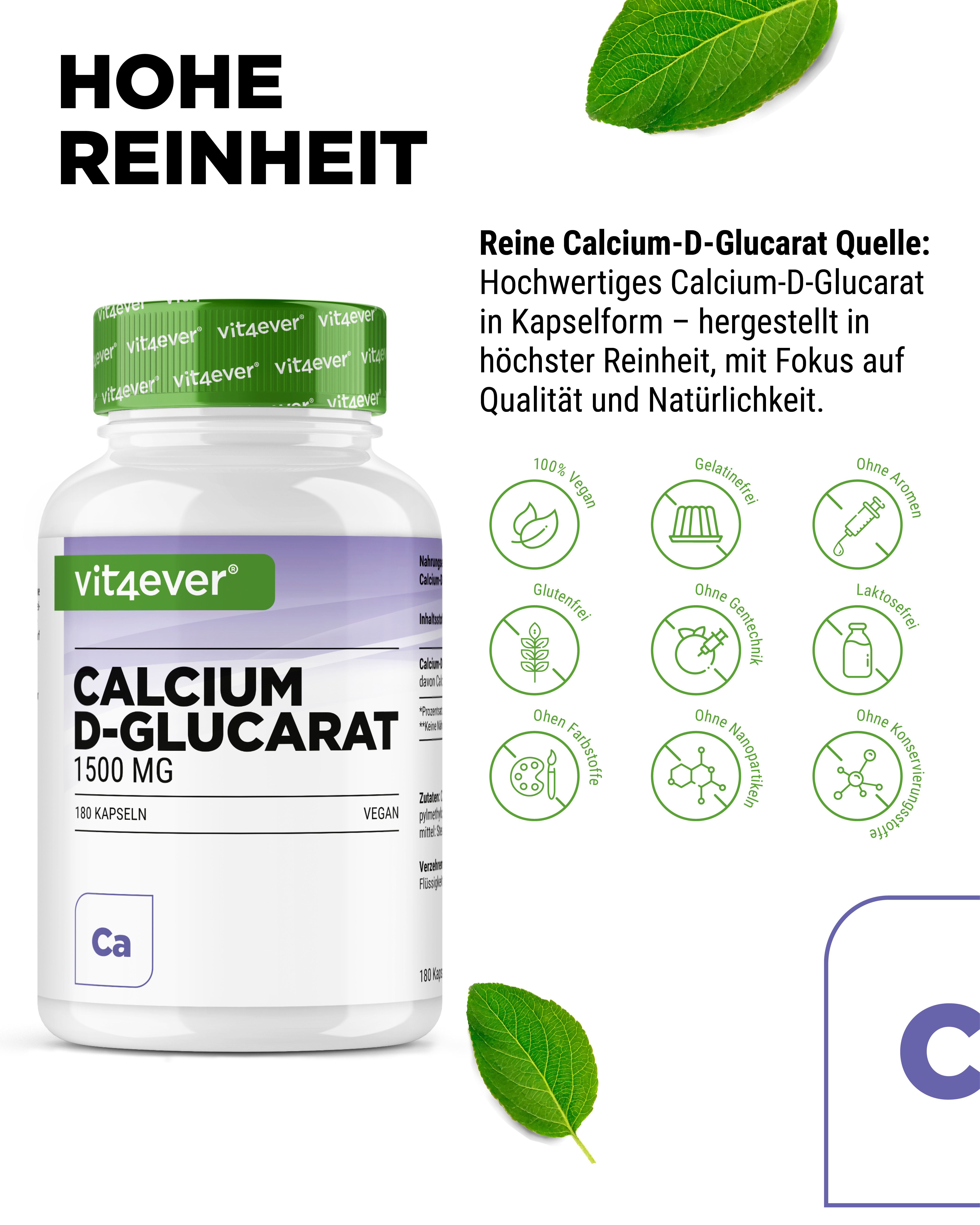 vit4ever Calcium D-Glucarat