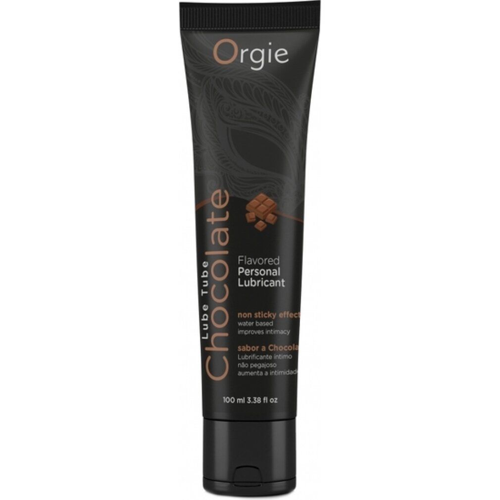 Schwarze Tube mit Schokoladenduft, 100ml.