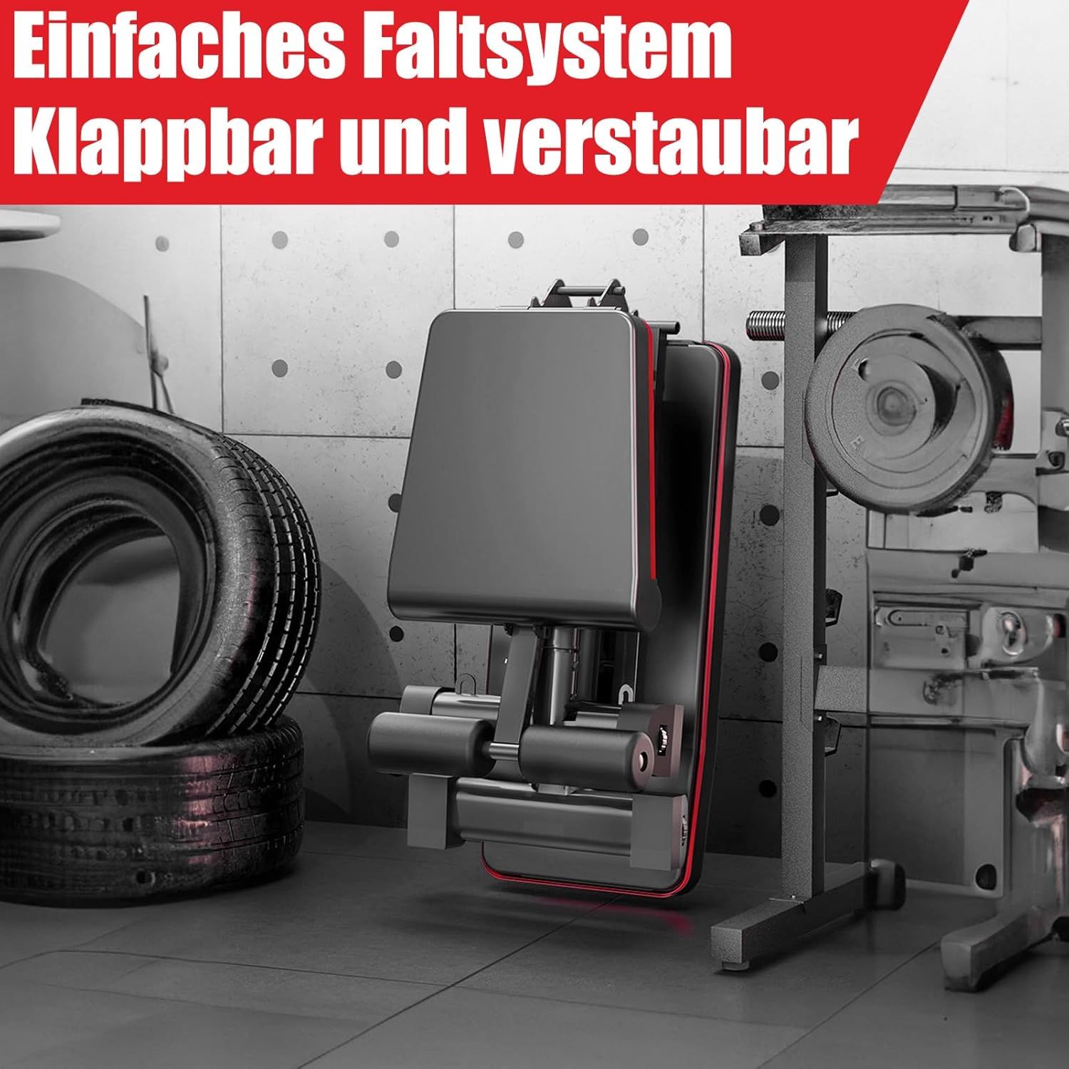 DH FitLife klappbar multifunktional Hantelbank