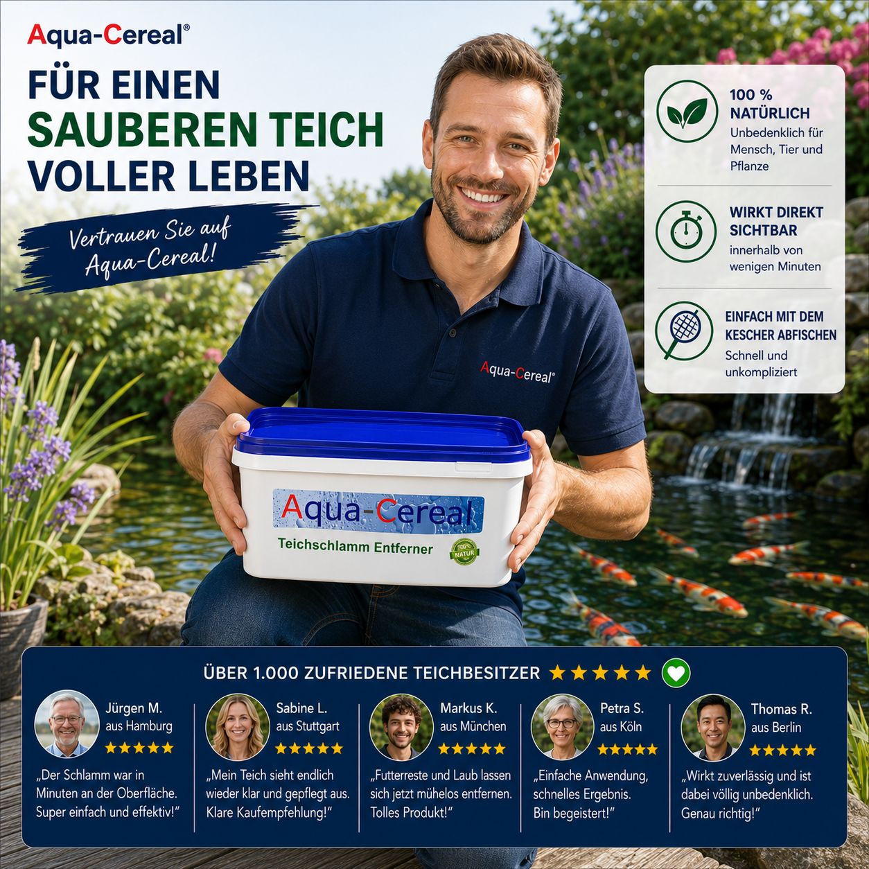 Aqua-Cereal Teichschlamm Entferner