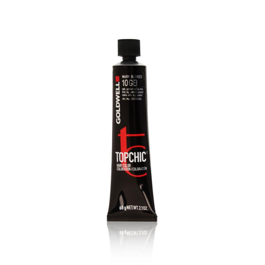 Goldwell Topchic Haarfarbe, Tube. Warm Blondes 10GB. Permanente Haarfarbe. 60g.