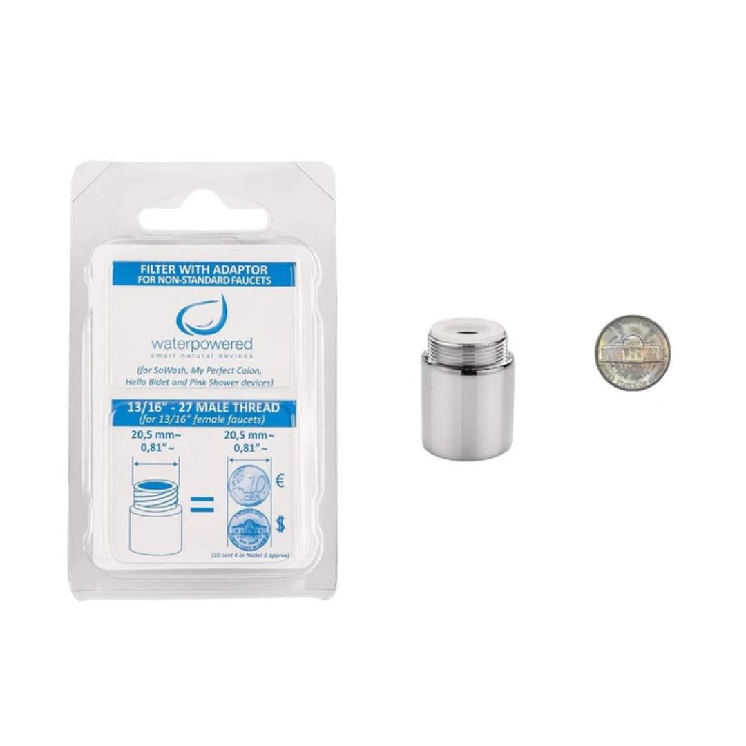 Water Powered- Filtro per rubinetto non standard 13/16-27
