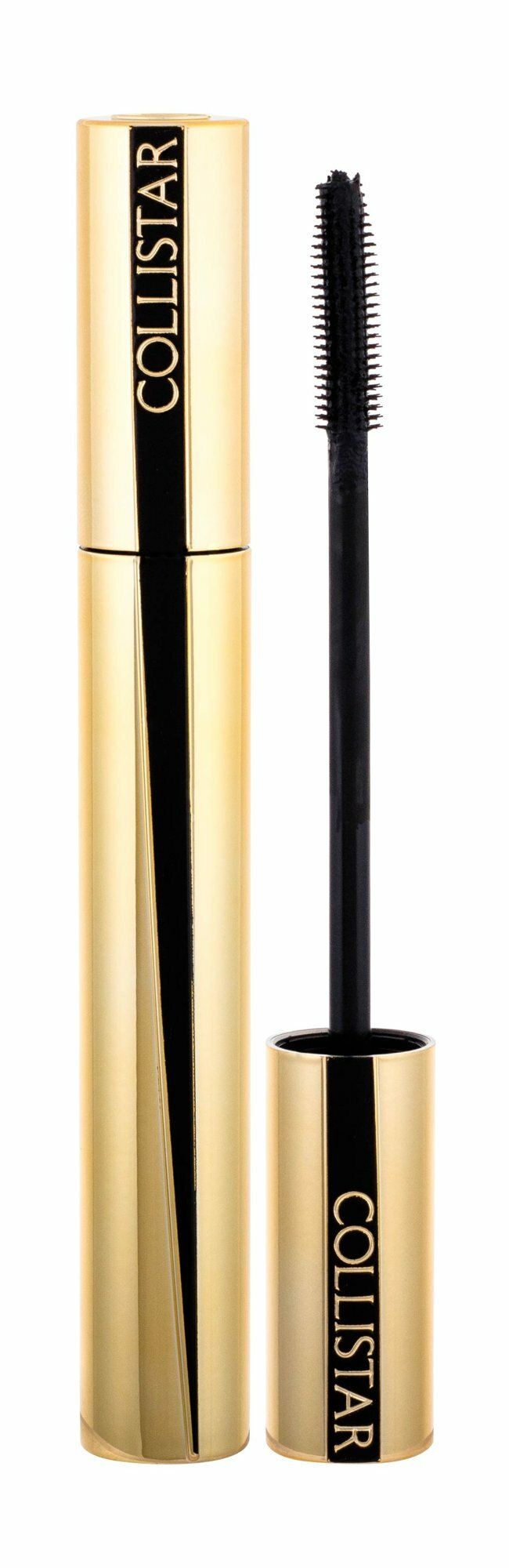 Goldene Mascarahülse mit schwarzer Bürste. Aufschrift: Collistar.