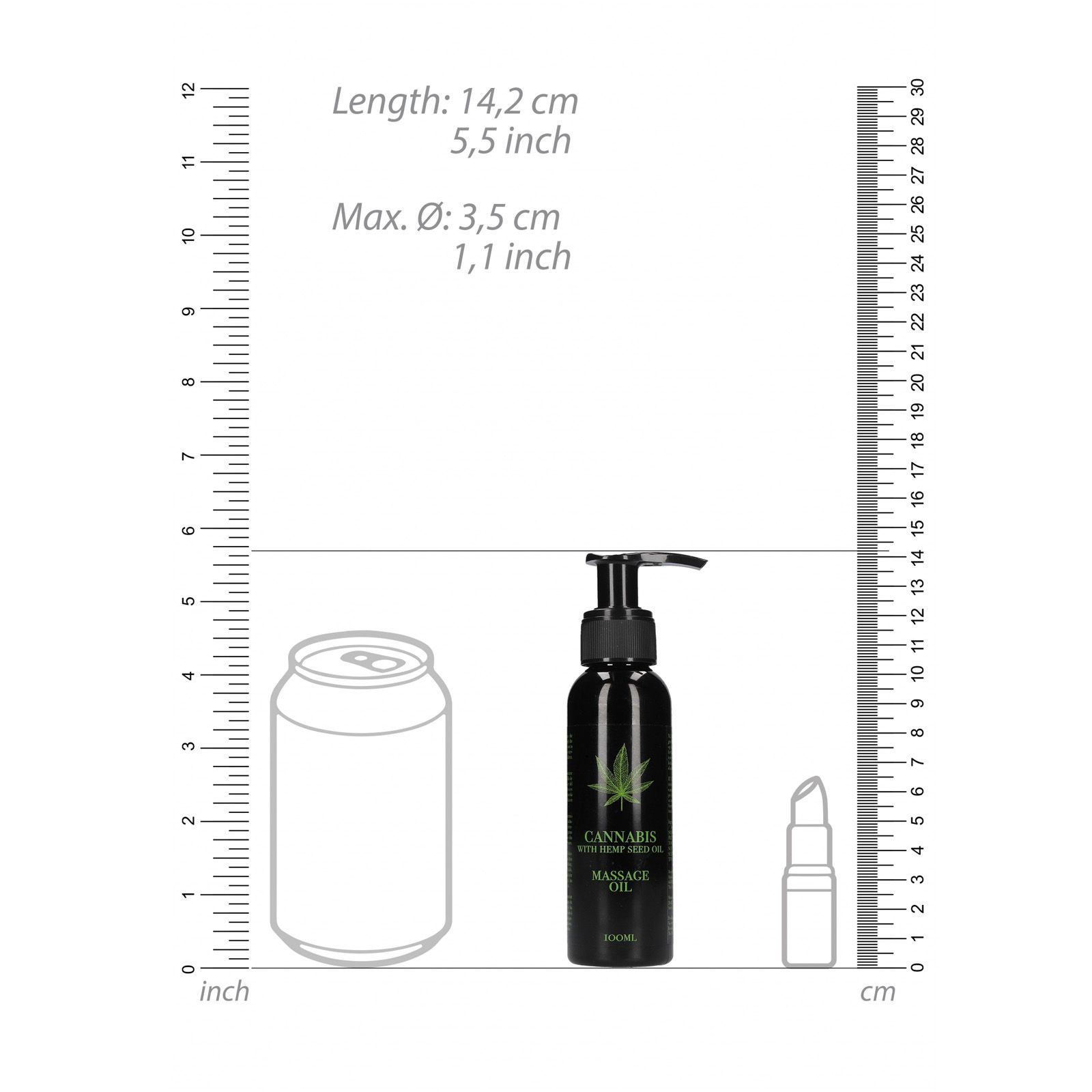 Lovelyness - Cannabis Massageöl aus Hanf Extrakt Öl 100 ml