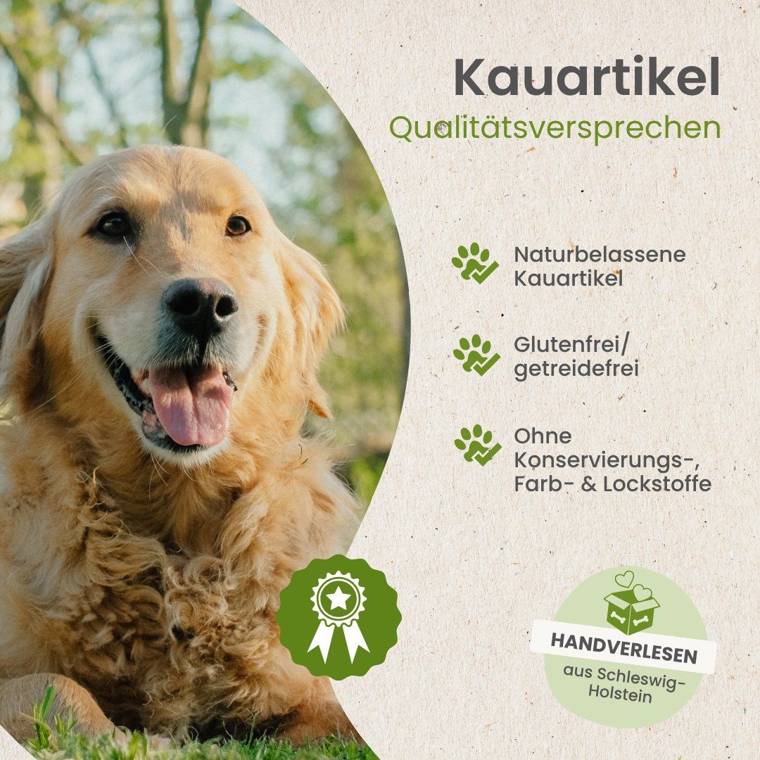 Schafsohren, 12-14 cm lang, 100% Schaf, gut verträglich.