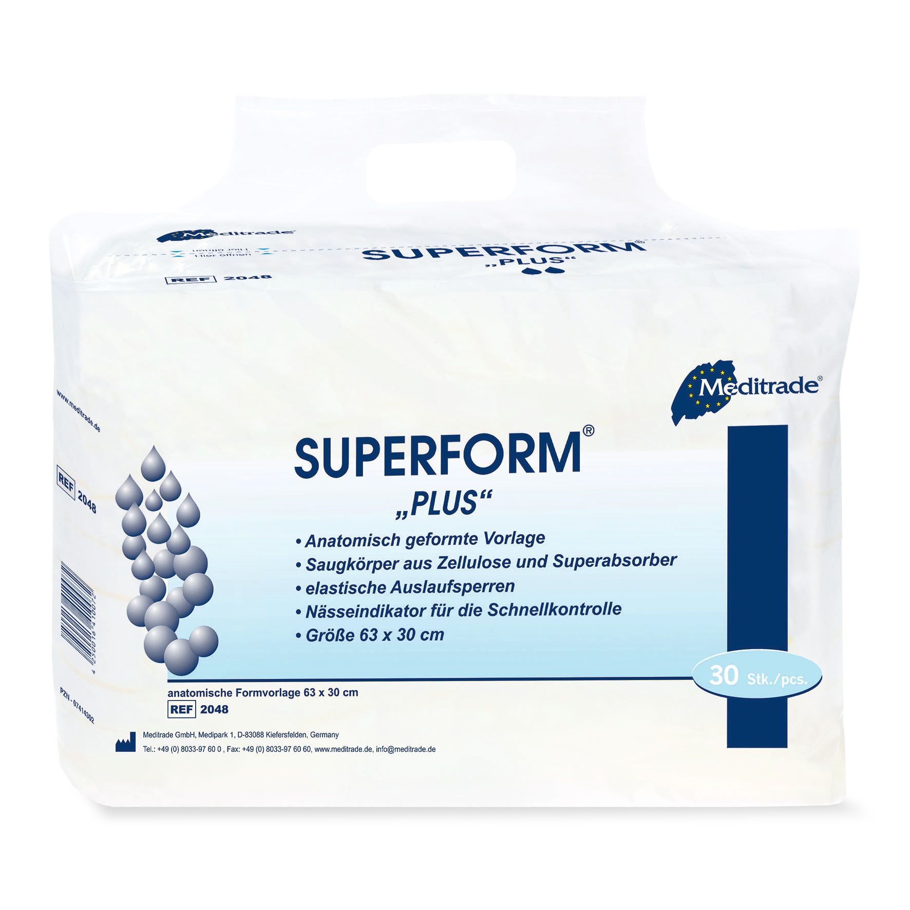 Meditrade Superform® Plus Inkontinenzvorlage 150 St Inkontinenzslip