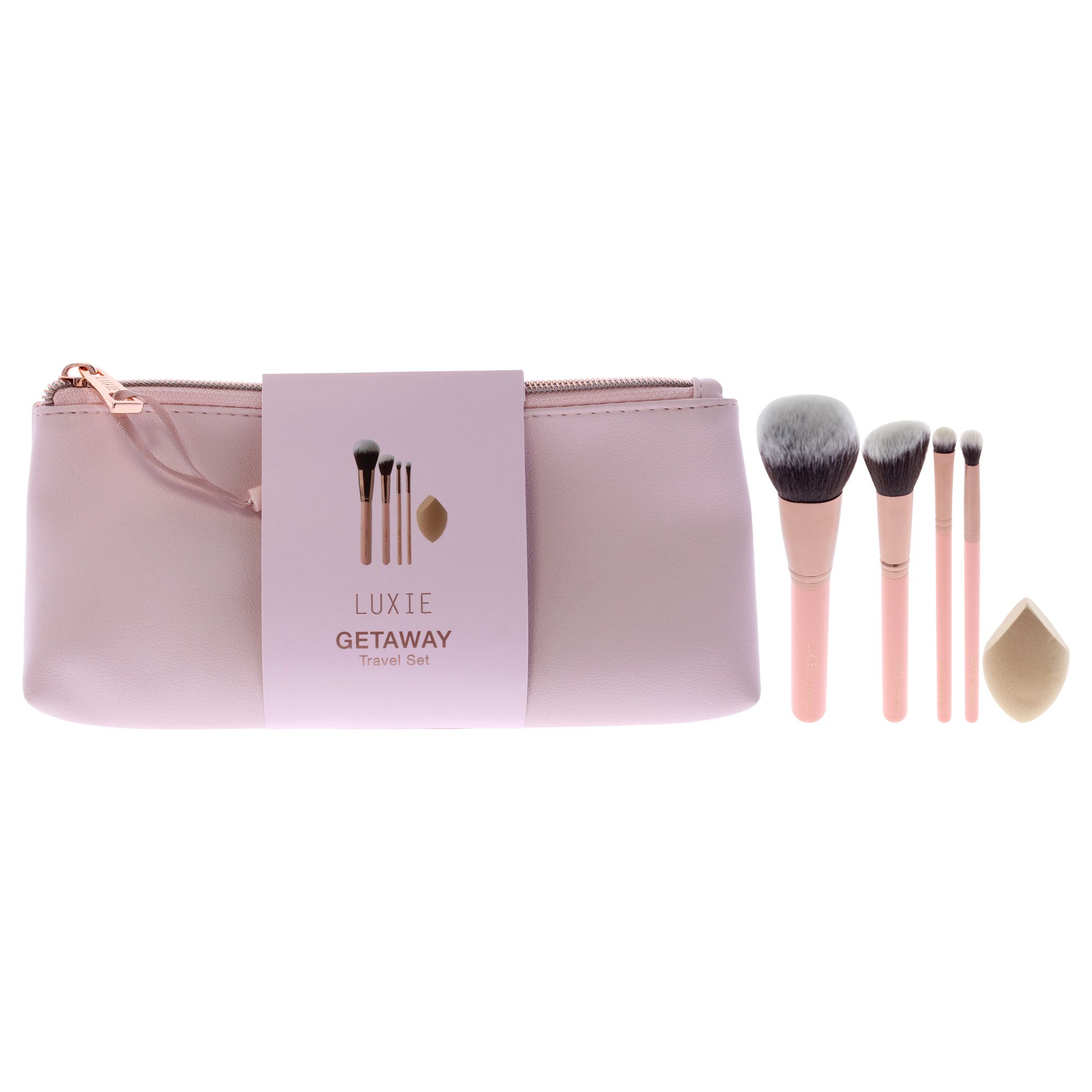 Luxie Rose Gold Getaway Travel Set 148 Pc