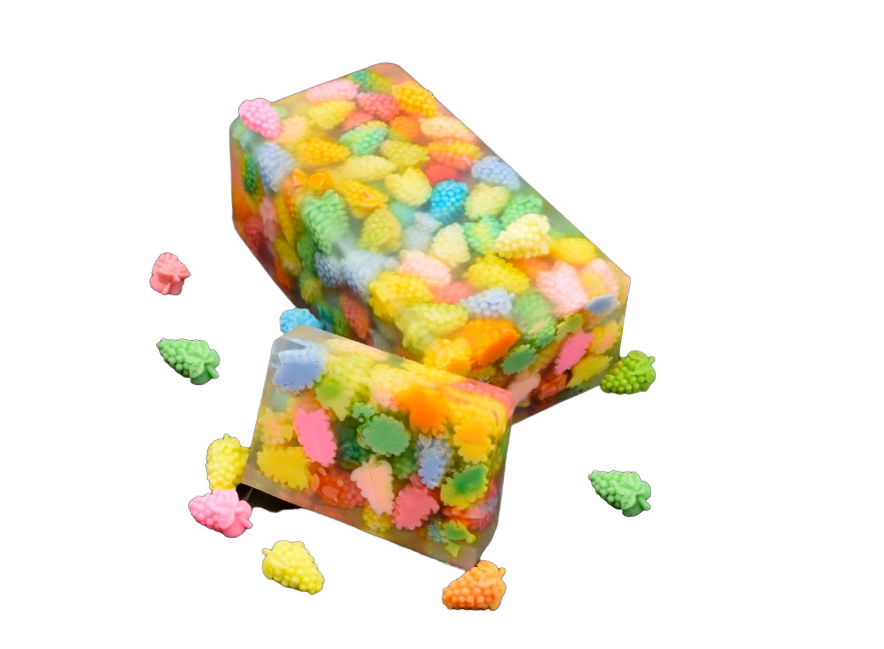 Nesbel Seife Früchte – bunt & fruchtig | Glycerin Ziegenmilch 100 g