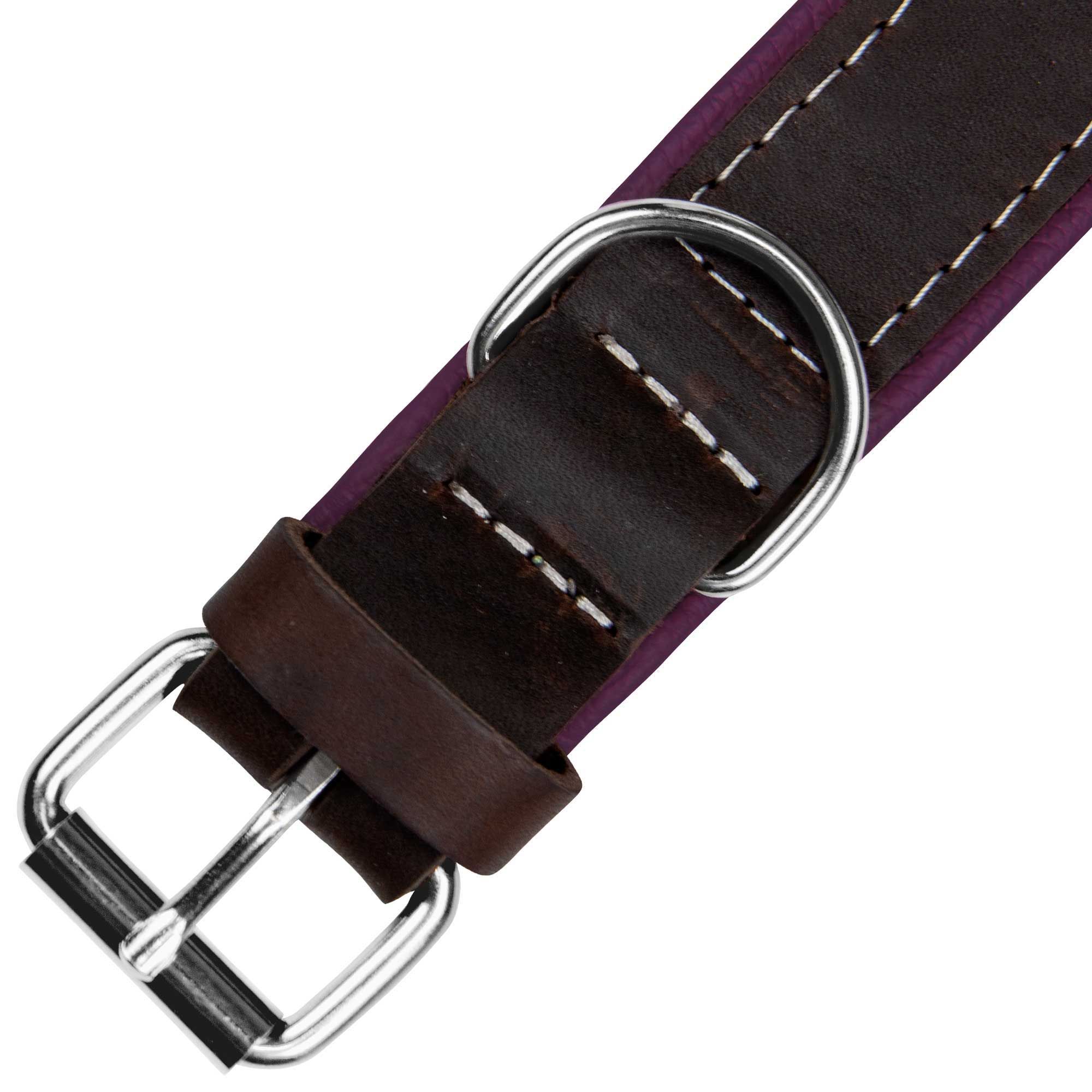 Schecker Moorfeuer Halsband Halsumfang ca. 28 - 35 cm  hochwertig handgefertigt Made in Germany