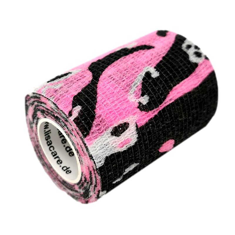 LisaCare selbsthaftende Bandage - Camouflage Rosa - 7,5cm x 4,5m