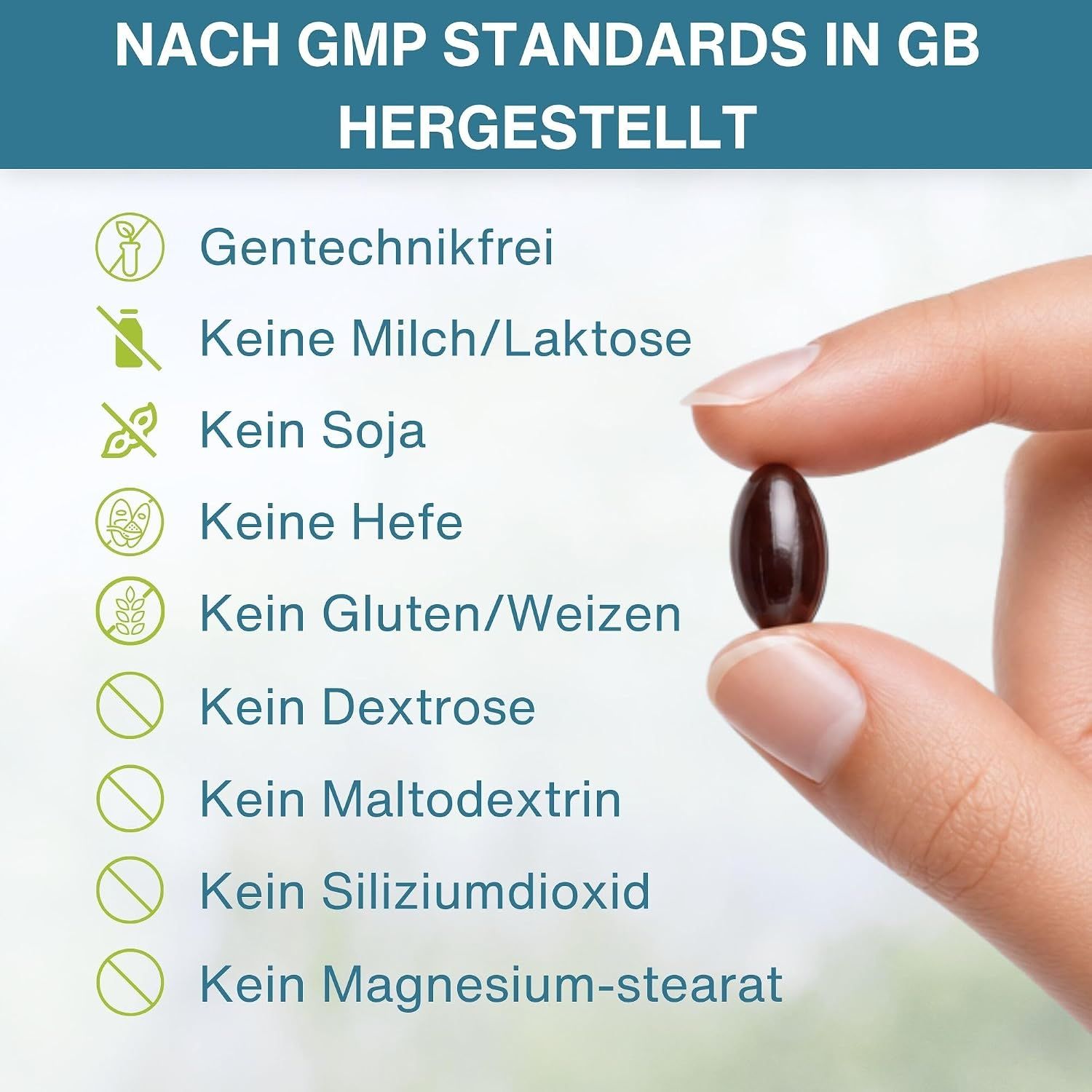 Igennus Ubiquinol-QH Flasche mit Fokus auf verbesserte Bioverfügbarkeit und Energie.