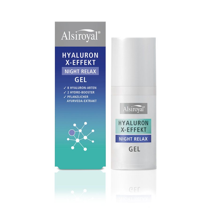 Alsiroyal Hyaluron X-Effekt Night Relax Gel Nachtserum