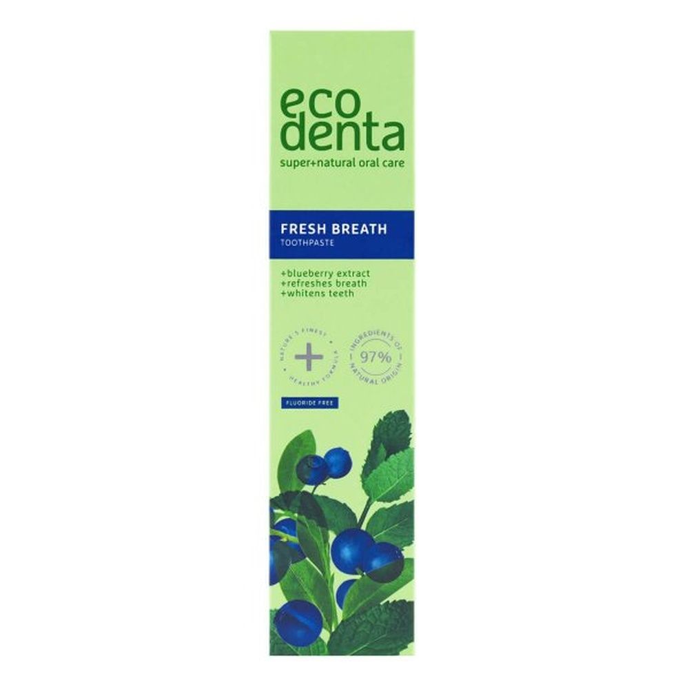 eco denta GREEN LINE Frischer Atem Blaubeer-Zahnpasta