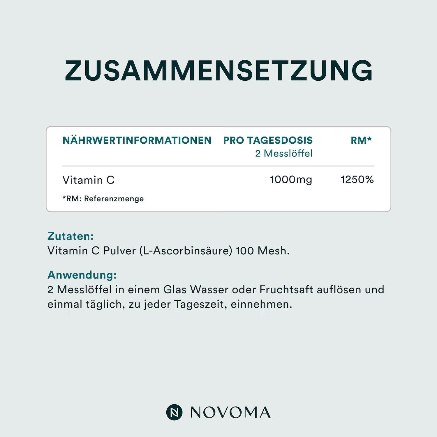 Novoma Vitamin-C-Pulver Angebot