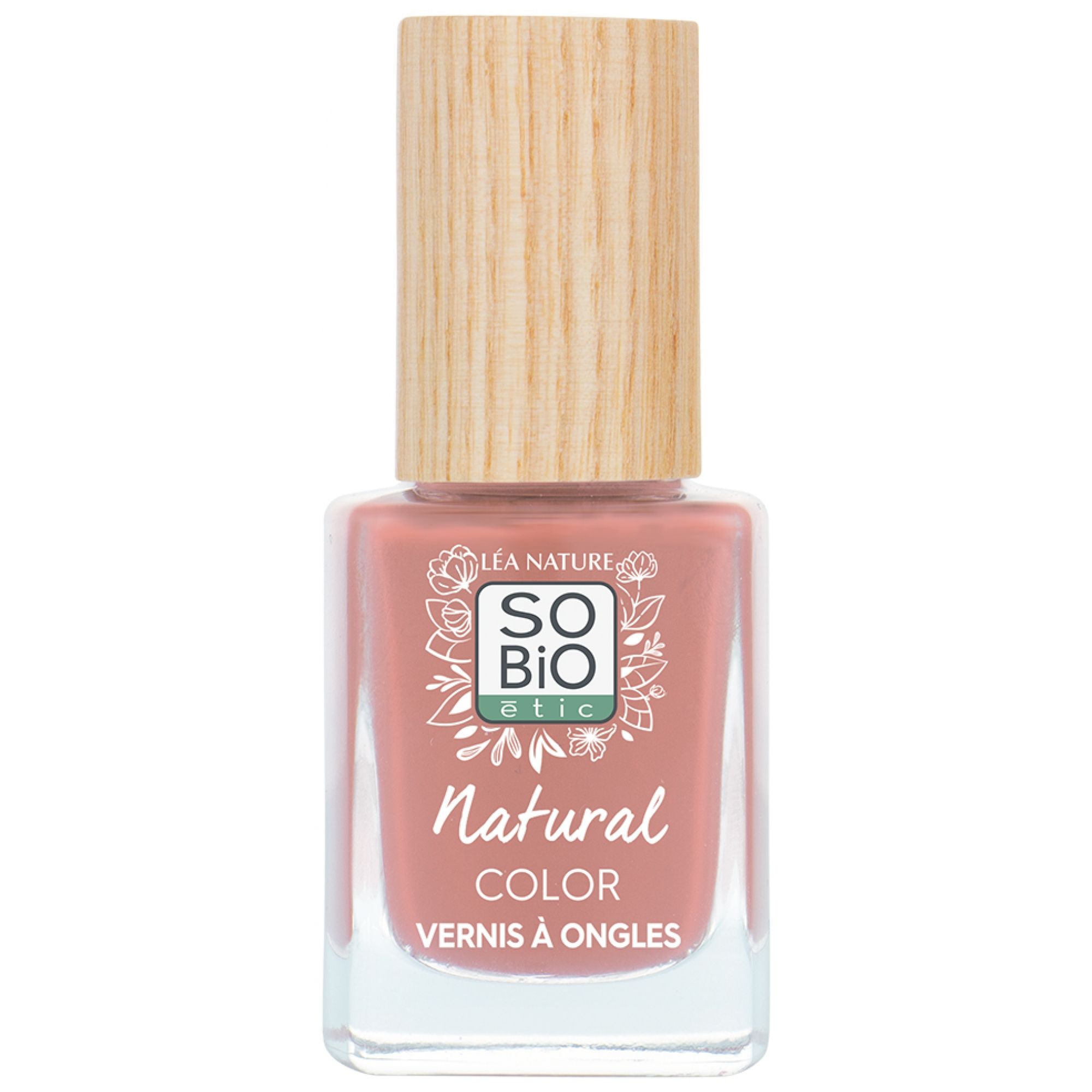 Léa Nature SO BIO étic Natural Color Nagellack (Farbe : Pfingstrosenrosa) 7x2,5x2,6 cm