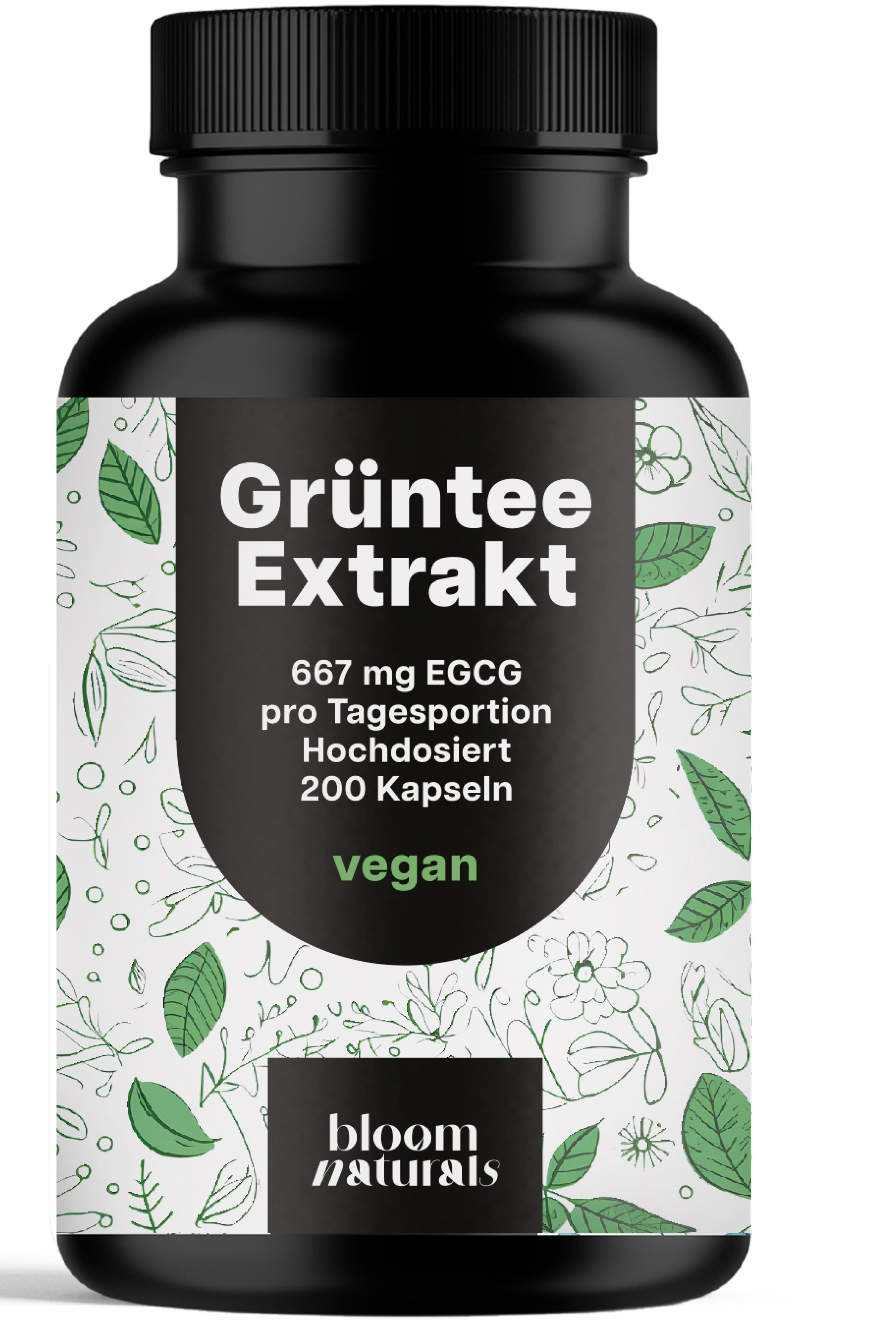 Bloom Naturals Grüntee Extrakt Kapseln
