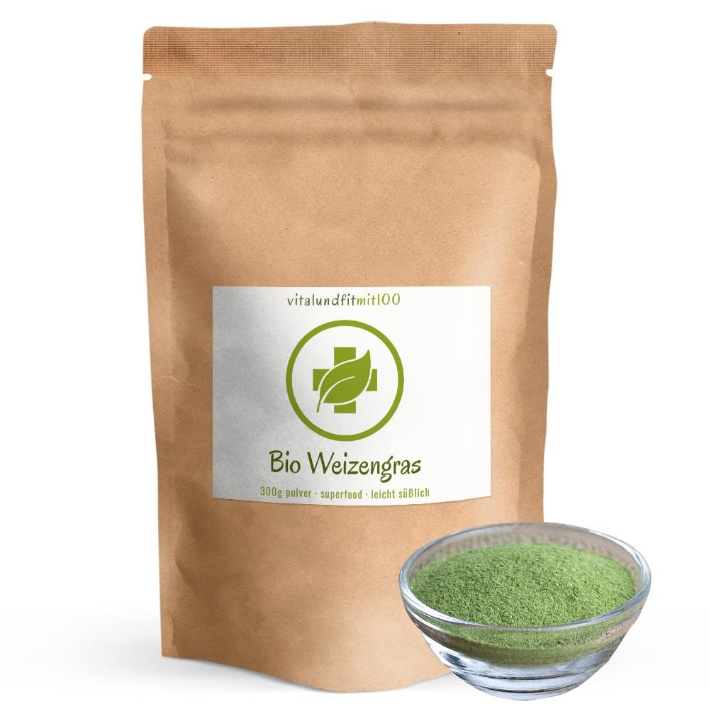 vitalundfitmit100® Bio Weizengras Pulver