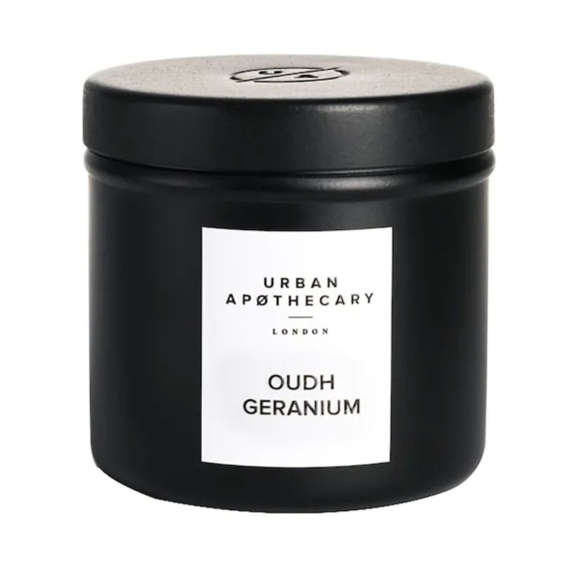 Urban Apothecary Luxury Iron Travel Candle - Oudh Geranium