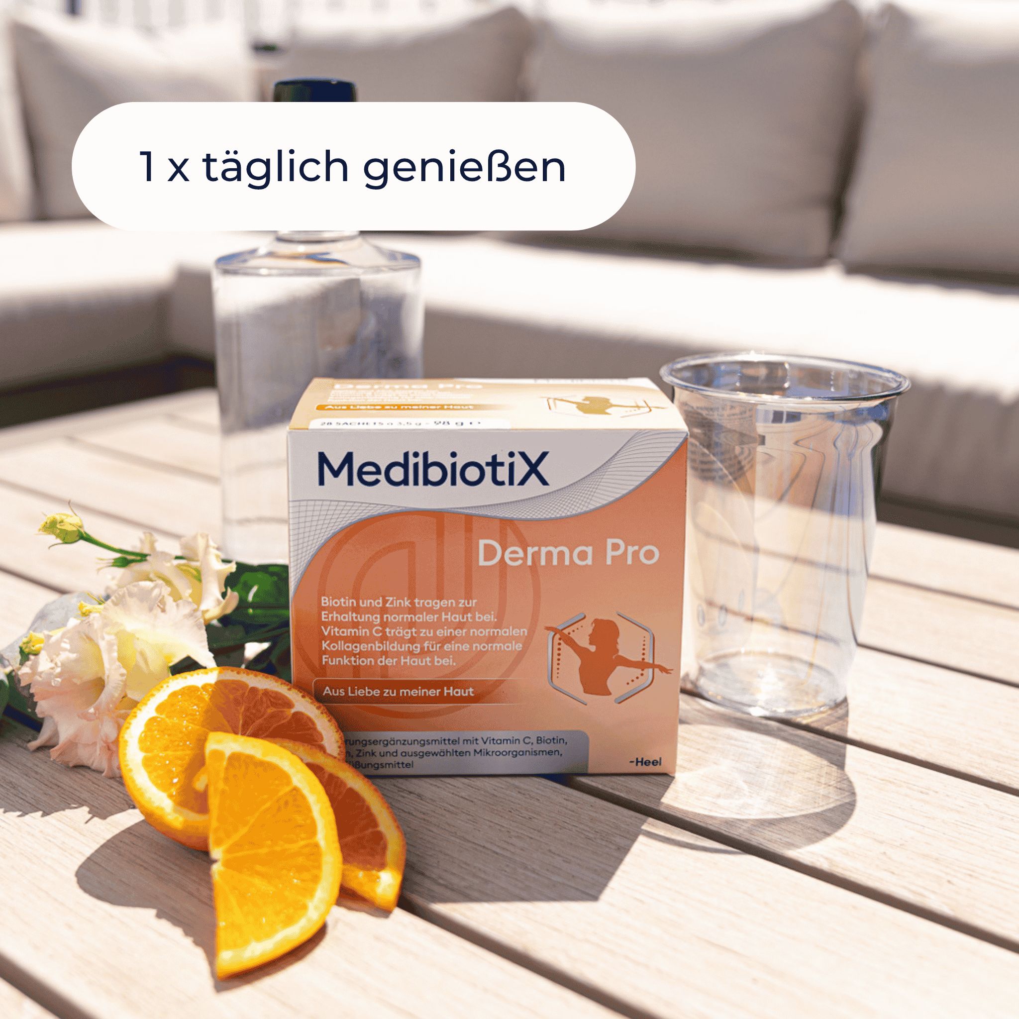 MedibiotiX Derma Pro - Für ein ausgeglichenes Hautbild - Mit Darmbakterien für die Darm-Haut-Achse