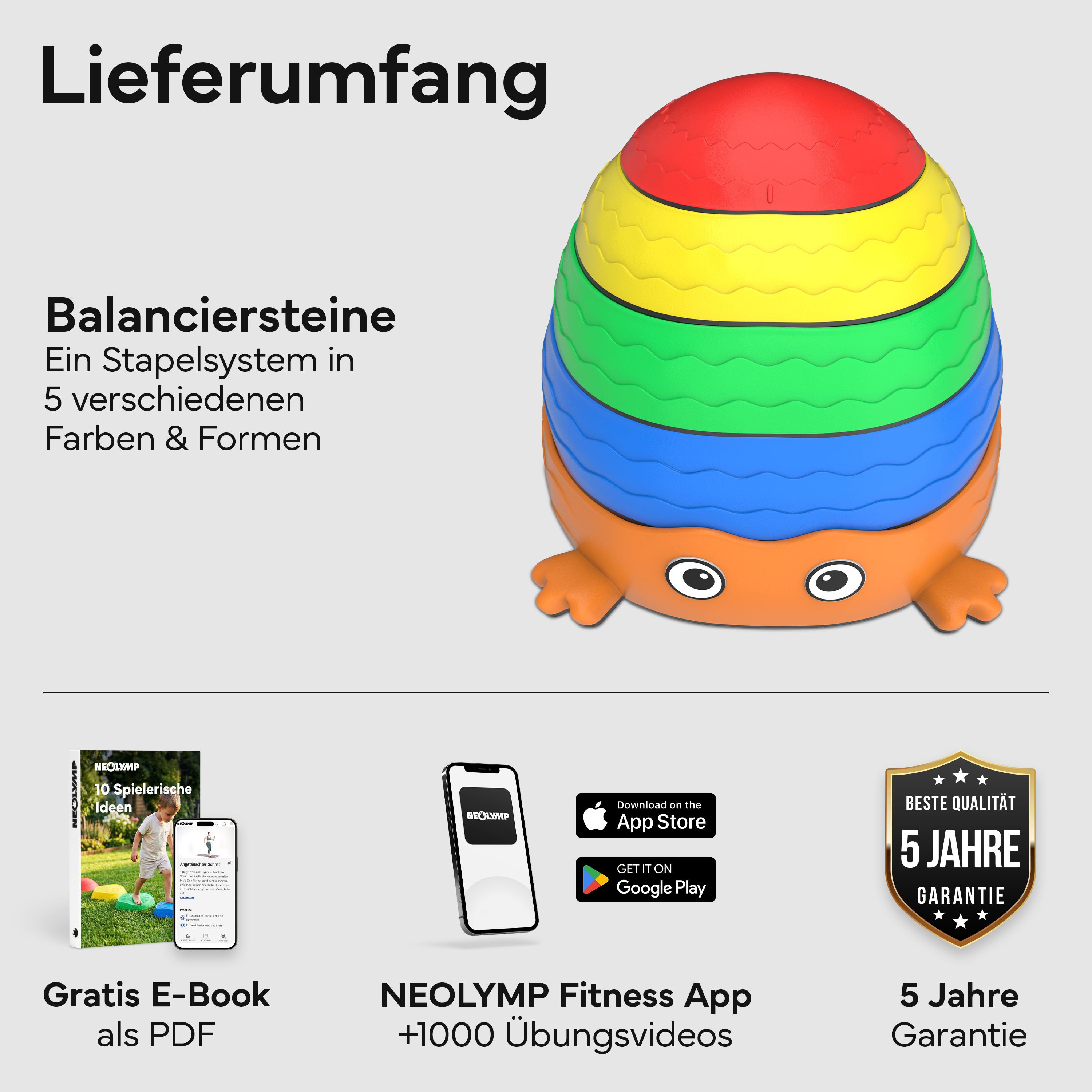 NEOLYMP Balanciersteine für Kinder