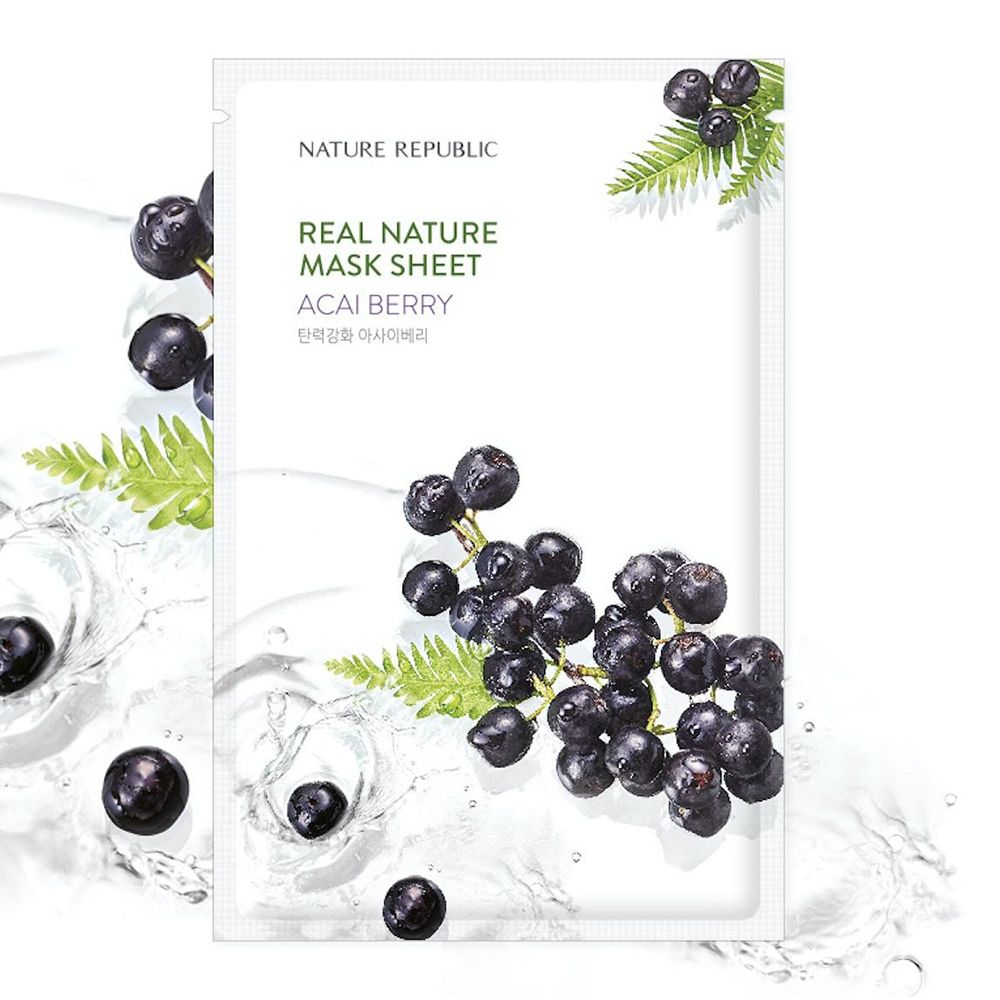 NATURE REPUBLIC Real Nature Acai Berry Sheet Face mask