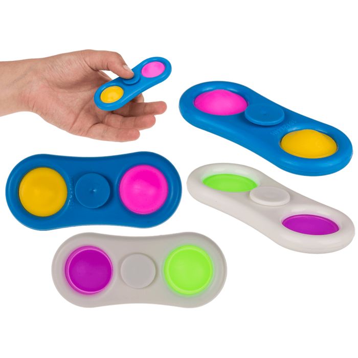 Out of the Blue Pop Toy Fidget Spinner, Oval