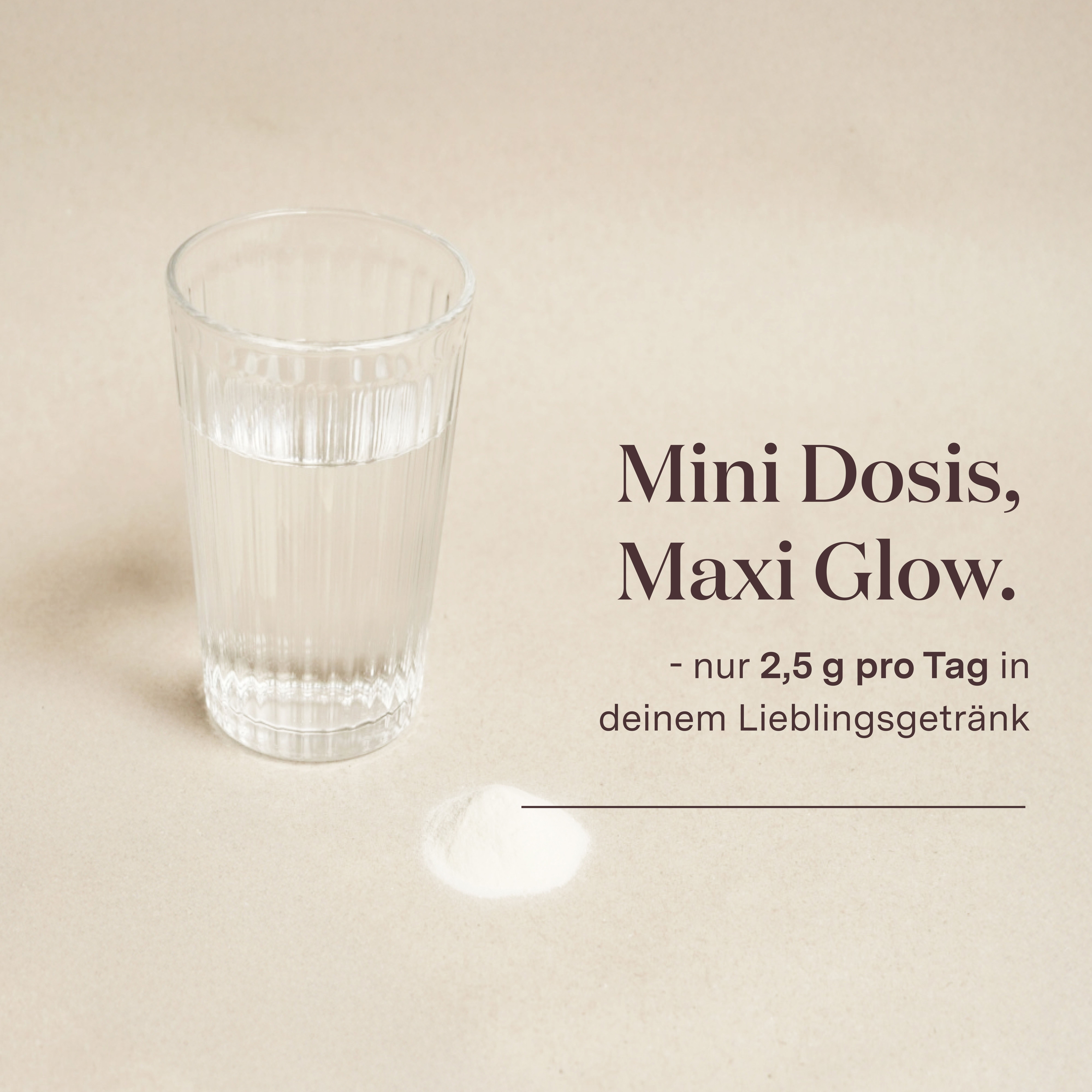 Glow25® Kollagen Intensiv [30 Sticks] – mit Tripeptiden, Vitamin C, Zink und Biotin
