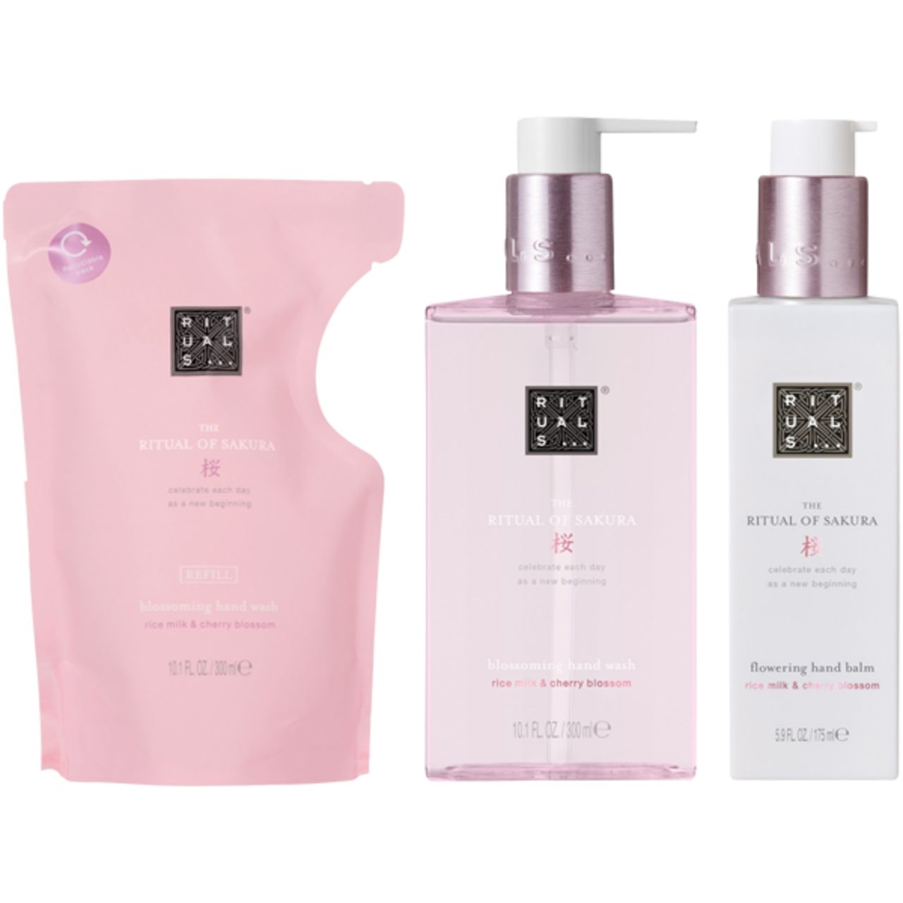 Rituals, The Ritual of Sakura Kitchen Box = Hand Wash + Hand Wash Refill + Hand Balm