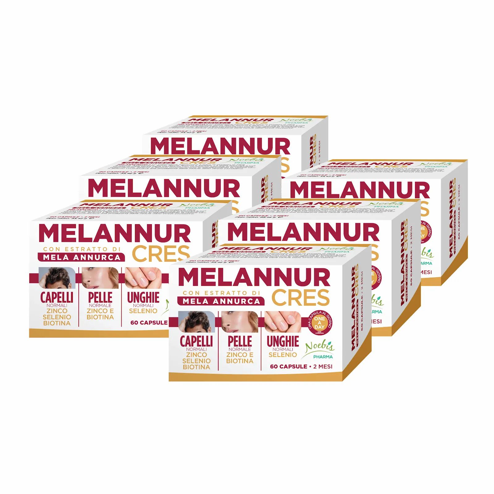 Noebis Pharma MelannurCres – 60 Capsule – Mela Annurca e Biotina