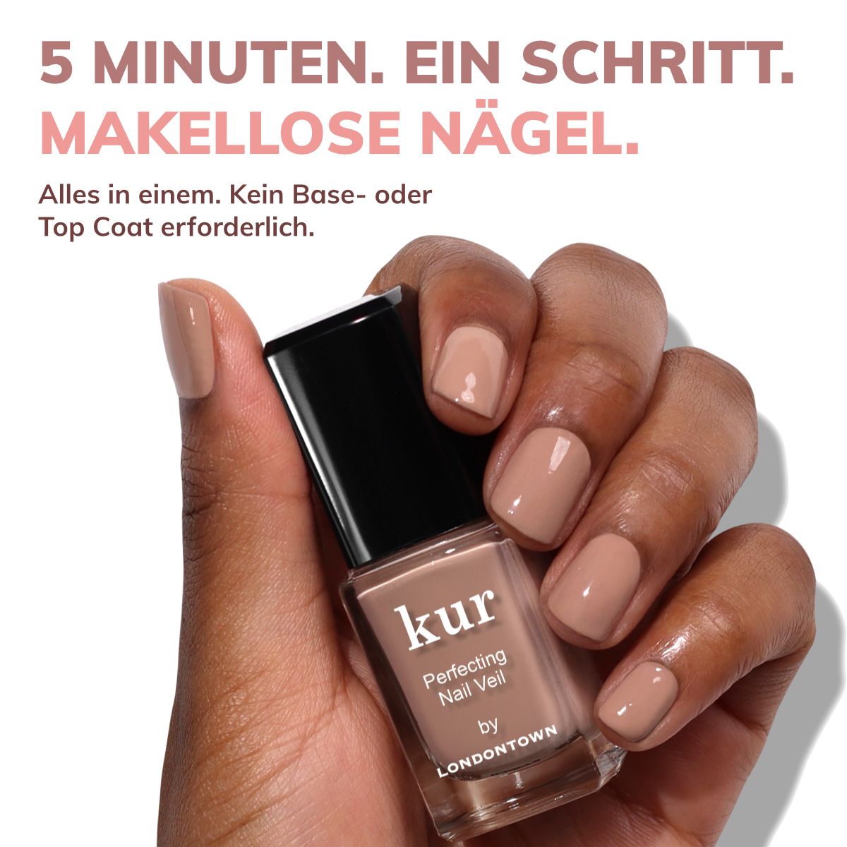 LONDONTOWN kur Nail Veil No.6 stärkende getönte Nagelpflege