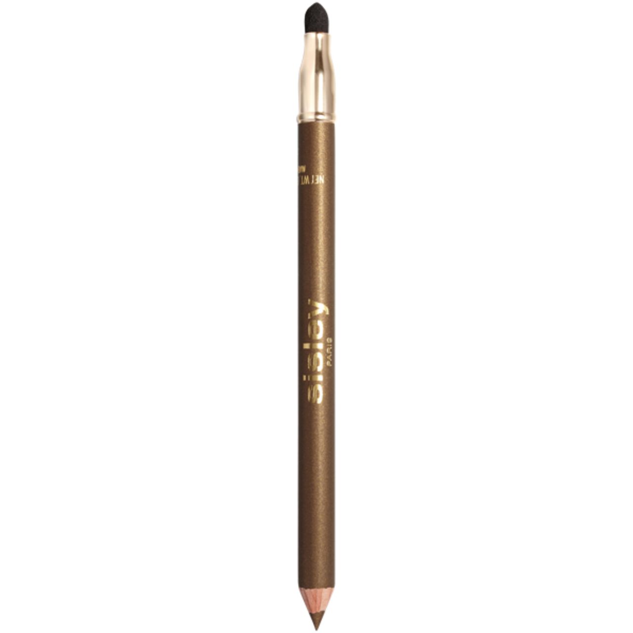 Sisley Phyto-Khol Perfect Eyeliner in Braun. Mit goldfarbenem Schriftzug und Schwämmchen-Applikator.