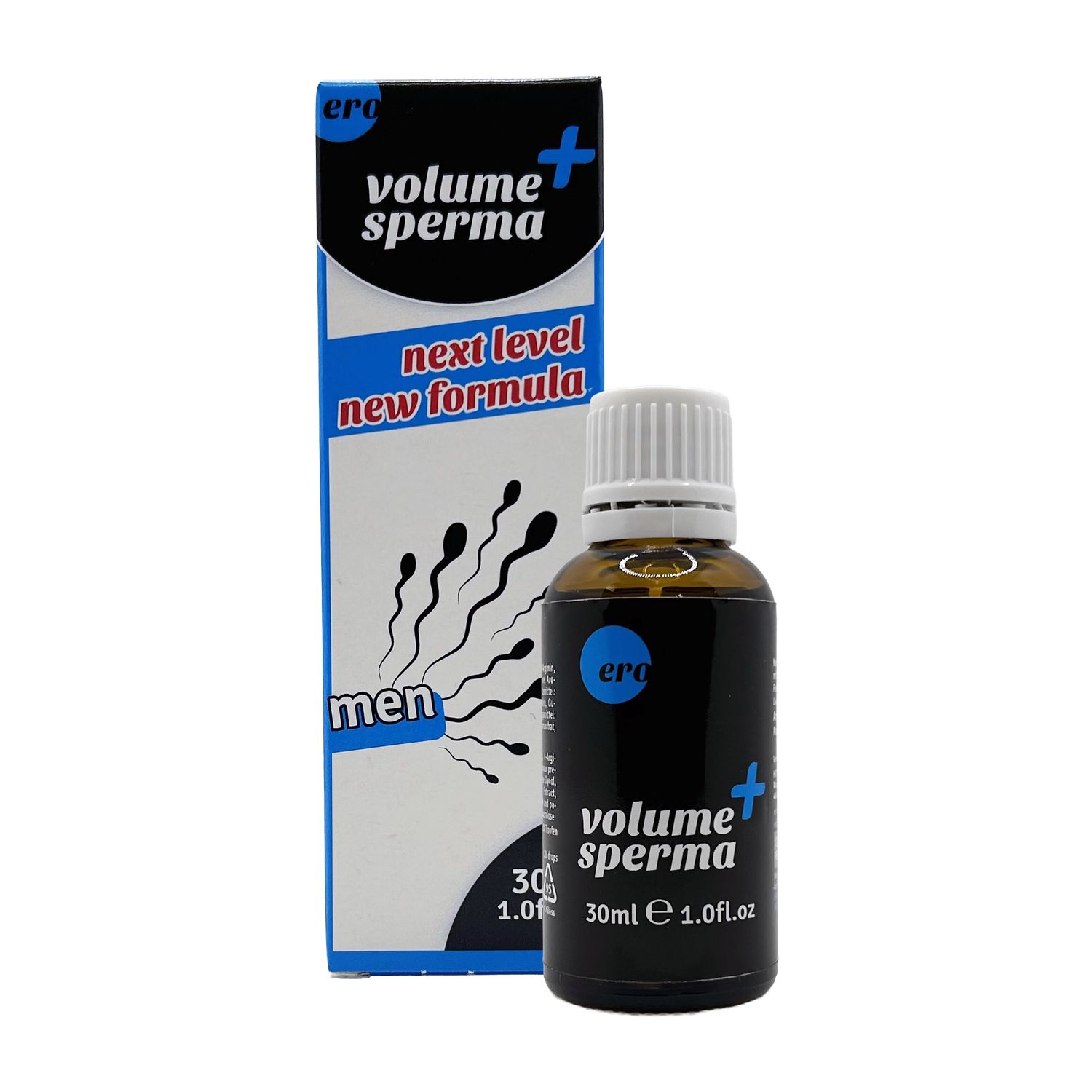 VOLUME drops men Flasche und Verpackung, 30ml.