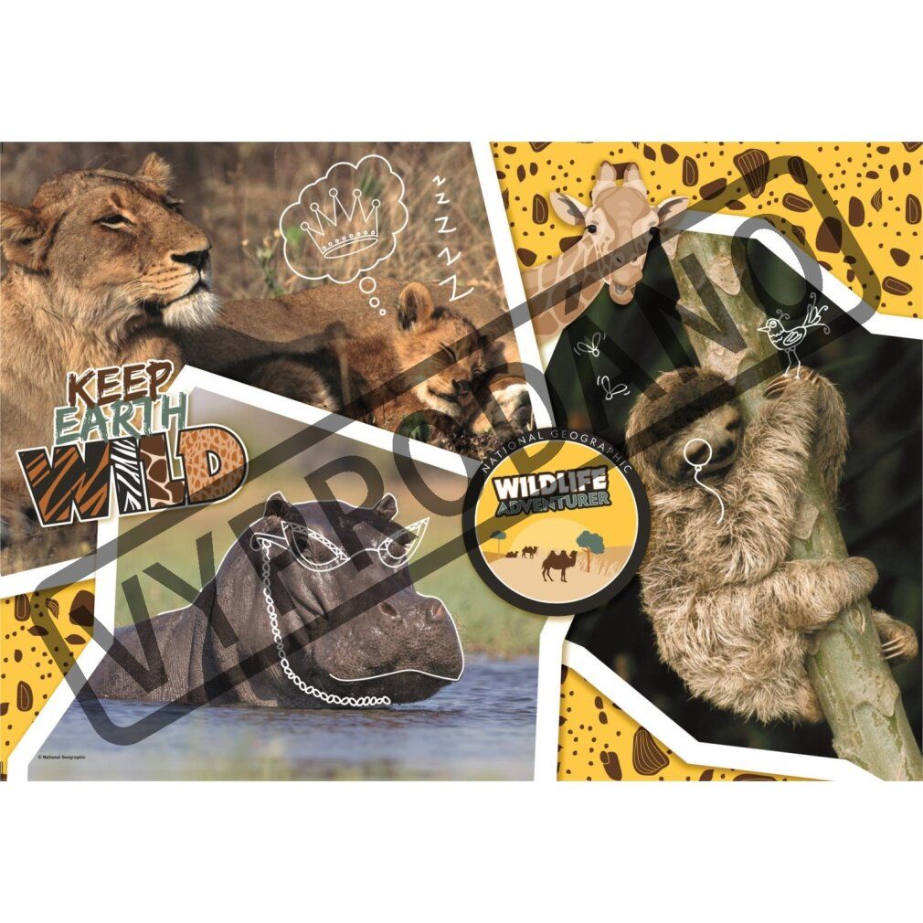 Clementoni 104Pcs Puzzle National Geographic Wildl