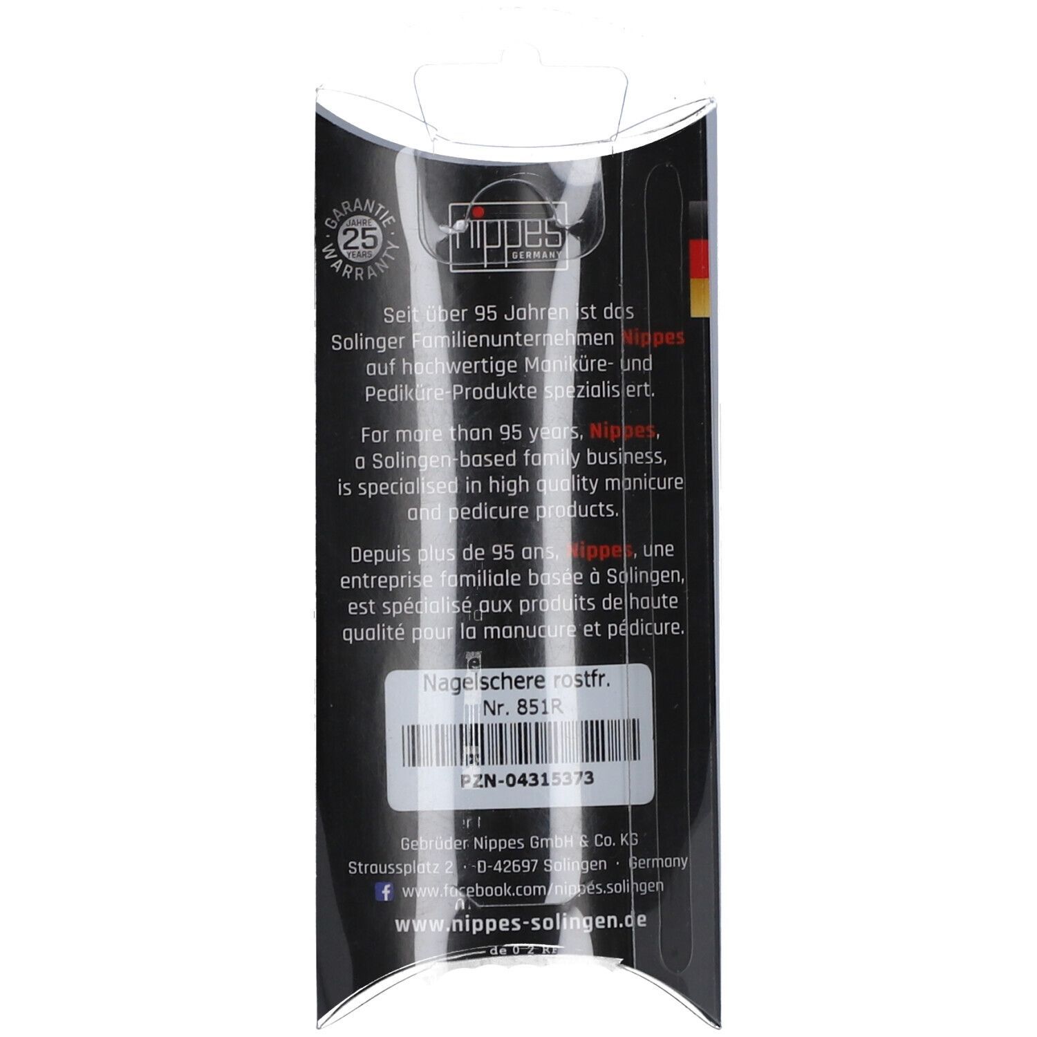 nippes Nagelschere rostfrei