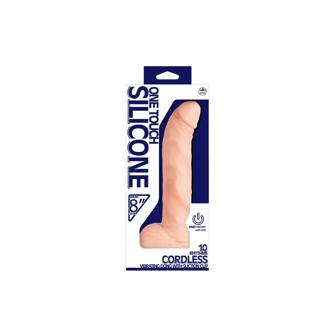 Naturvibrator 'One Touch Silicone 8“ | Mit Saugfuß NMC 1 St