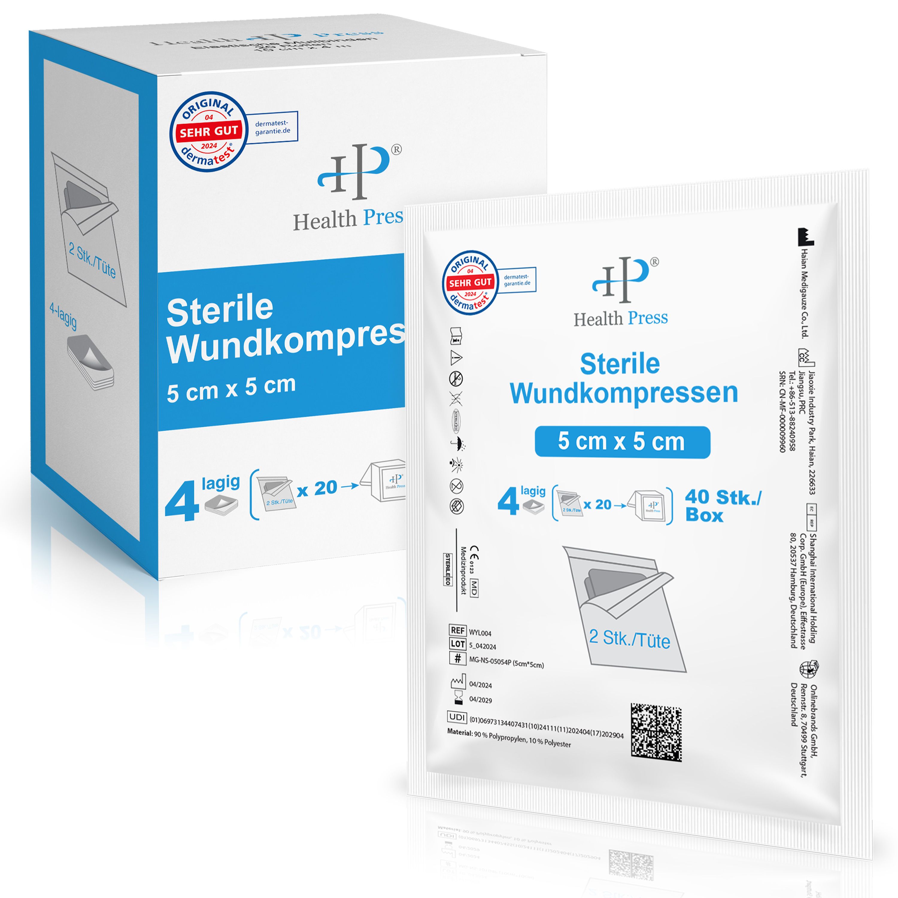 Health Press® Sterile Wundkompressen