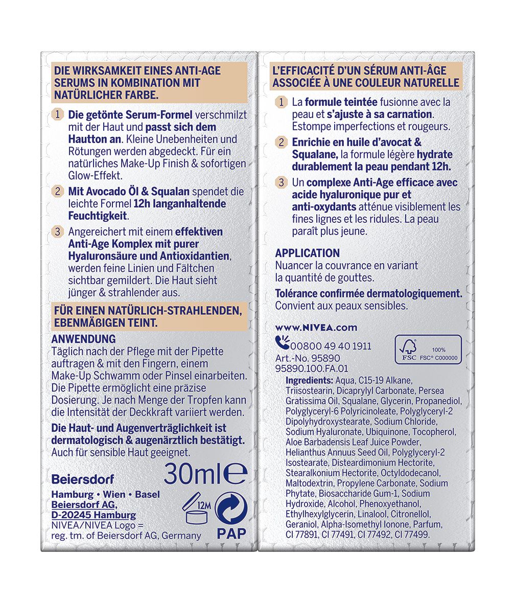 NIVEA Cellular 3in1 Hyaluron Serum Foundation Mittel