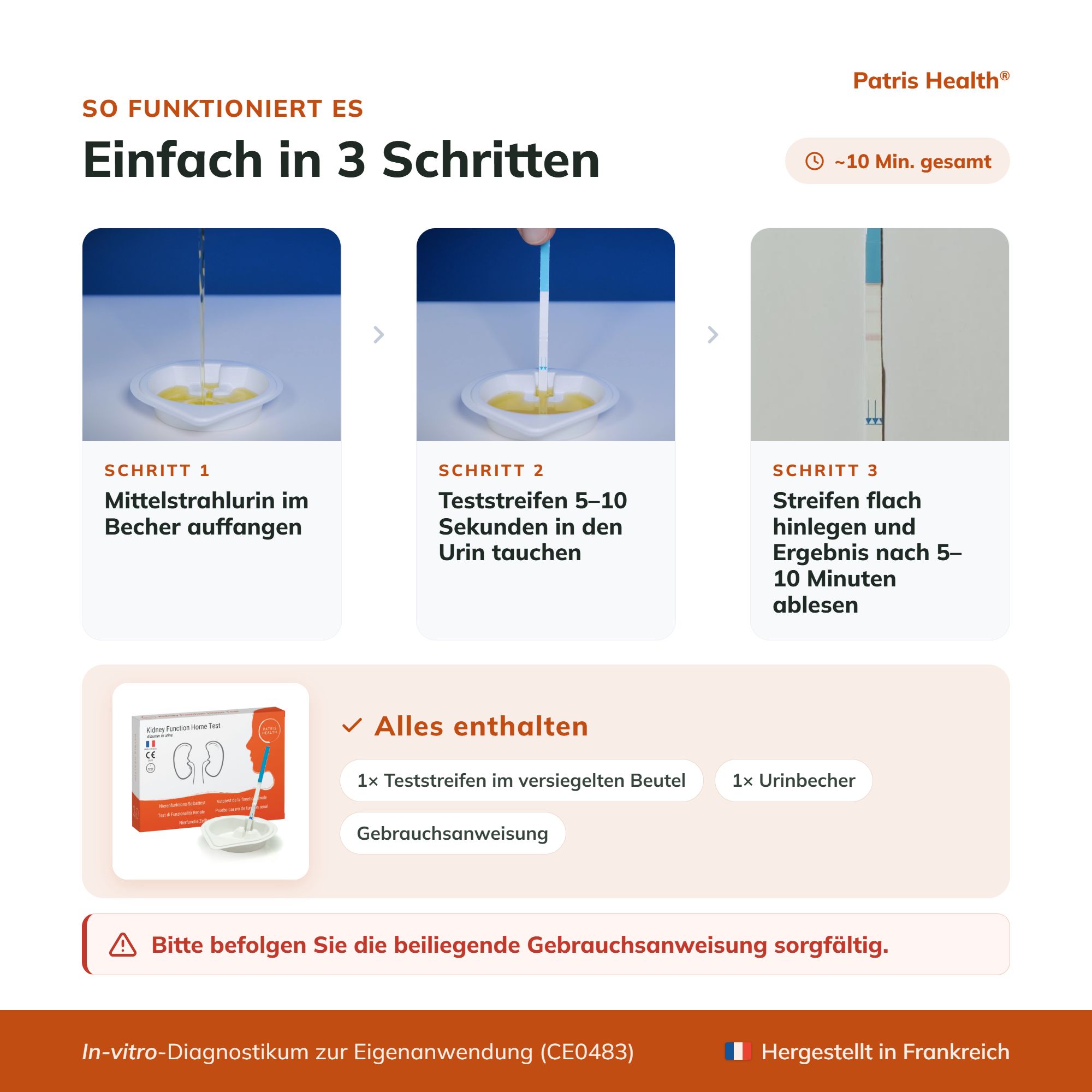 So funktioniert der Nierenfunktionstest: Einfach in 3 Schritten