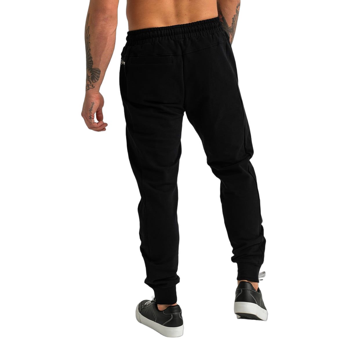 GymBeam Jogginghose Herren Slim Fit mit Kordelzug Black
