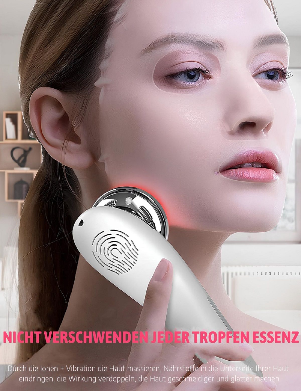 COOL-i 5 in 1 Mikrodermabrasionsgerät ,LED, EMS, Wärme/Kälte & Massage für ergänzende Gesichtspflege