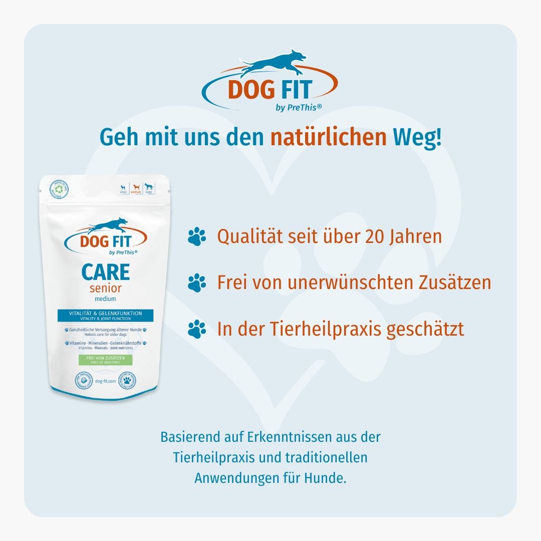 DOG FIT by PreThis® CARE senior » Ergänzung für ältere Hunde (medium)