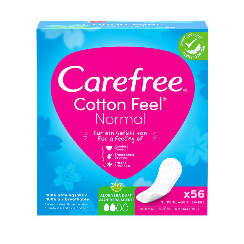 Carefree - Slipeinlagen 'Cotton Feel Normal' Aloe