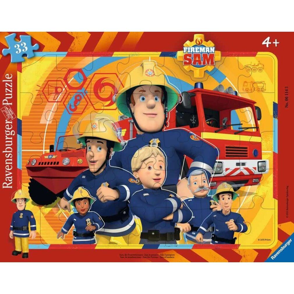 Ravensburger Pompiere Sam Puzzle 33 Pezzi 1 St Bambino