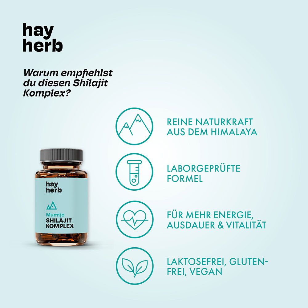 hay herb Shilajit Kapseln