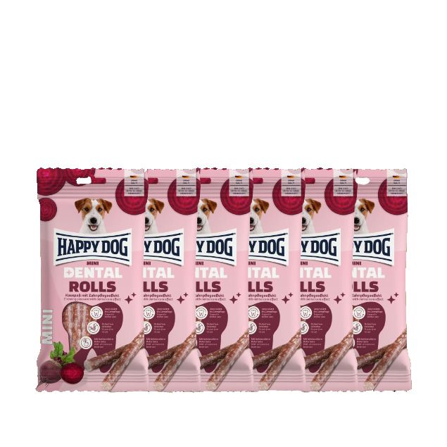 Happy Dog Dental Snacks Rolls Mini Pack für Hunde 552 g